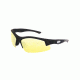 Smith &amp; Wesson Super Cobra Frame Shooting Glasses, Black Rubberized/Amber, 110170