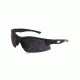 Smith &amp; Wesson Super Cobra Shooting Glasses, Black Rubberized/Smoke, 110169