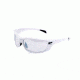 Smith &amp; Wesson Whitehawk Full Frame Shooting Glasses, Gloss White/Clear Mirror, 110174