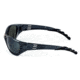 Sos Wraps / Hurricane Sunglasses, Frame - Tr90 Aluminum Gunmetal, Lens - Pc Decenter G15-fm