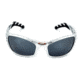 Sos Wraps / Hurricane Sunglasses, Frame - Tr90 Aluminum Silver, Lens - Pc Decenter Smoke-fm