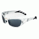 Sos Wraps / Hurricane Sunglasses, Frame - Tr90 Aluminum Silver, Lens - Pc Decenter Smoke-fm