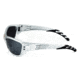 Sos Wraps / Hurricane Sunglasses, Frame - Tr90 Aluminum Silver, Lens - Pc Decenter Smoke-fm