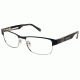 Sperry Top-Sider Assateague Single Vision Prescription Eyeglasses - Frame BLACK/SILVER, Size 53/17mm SPASSATEAGUE01