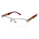 Sperry Top-Sider ROCKPORT Prescription Eyeglasses - Frame MATTE GUN/RED, Size 54/18mm SPROCKPORT02