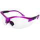 SSP Eyewear Columbia Color Frame Safety Glasses, Pink Frame, Crystal Clear Anti-Fog Lens, COLUMBIA PK CL A/F