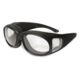 SSP Eyewear Kachess Over The Glasses Shooting Glasses, Black Frame, Crystal Clear Anti-Fog Lens, KACHESS CL A/F