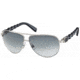 Swarovski SK0003 Sunglasses - Shiny Palladium Frame Color, Gradient Smoke Lens Color