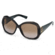 Swarovski SK0034 Sunglasses - Grey Frame Color, Gradient Brown Lens Color