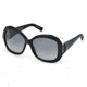 Swarovski SK0034 Sunglasses - Shiny Black Frame Color, Gradient Smoke Lens Color