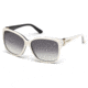 Swarovski SK0057 Sunglasses - Ivory Frame Color, Gradient Smoke Lens Color