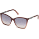 Swarovski SK0148 Sunglasses - Shiny Bordeaux Frame Color, Smoke Mirror Lens Color