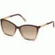 Swarovski SK0148 Sunglasses - Shiny Dark Brown Frame Color, Brown Mirror Lens Color