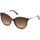 Swarovski SK0155 Sunglasses - Dark Havana Frame Color, Gradient Brown Lens Color