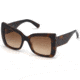 Swarovski SK0203 Sunglasses - Dark Havana Frame Color, Gradient Brown Lens Color