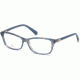 Swarovski SK5243 Eyeglass Frames - Shiny Blue Frame Color
