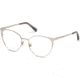 Swarovski SK5286 Eyeglass Frames - Shiny Palladium Frame Color, Shiny Palladium Lens Color