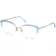 Swarovski SK5307 Eyeglass Frames - Shiny Palladium Frame Color