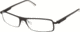 Tag Heuer 0801 Progressive Prescription Eyeglasses, Matte Black Frame - Black/White Temples Frame, Clear Lens-0801-011PR