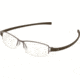Tag Heuer 7201 Single Vision Prescription Eyeglasses, Chocolate Ceramic Frame - Havana Temples Frame, Clear Lens-7201-005SV