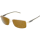 Tag Heuer Automatic Sunglasses, Gold Frame/Dark Brown Ivory Temples, Brown Precision Lens, Polarized 0883-214