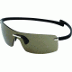 Tag Heuer Rimless Curve Sunglasses, Shiny Palladium Frame/Black Temples, Brown Outdoor Lens 5102-201