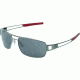 Tag Heuer Speedway Sunglasses, Dark Frame/Red Temples, Grey Outdoor Lens 0203-102