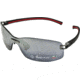 Tag Heuer Track S Sun Sunglasses, Black Ceramic Frame/Black Red Temples, Grey Polarized Lens, Polarized 7671-106