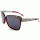 Thierry Mugler Single Vision Prescription Sunglasses 10207 Burgundy-Mat Gunmetal Frame, Women, 58-14-125 10207-C8RX