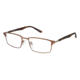 TLG NU019 Single Vision Prescription Eyeglasses - Frame Mt Brow / Tort, Size 53/18mm LYNU01902