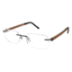 TLG NU022 Eyeglass Frames - Frame Matte Gunmetal, Size 53/18mm LYNU02202
