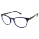 TLG NU031 Bifocal Prescription Eyeglasses - Frame TRANSLUCENT NVY, Size 52/19mm LYNU03103