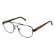 TLG NU033 Progressive Prescription Eyeglasses - Frame DARK BROWN, Size 54/18mm LYNU03302