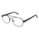 TLG NU033 Progressive Prescription Eyeglasses - Frame MATTE NAVY, Size 54/18mm LYNU03303
