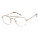 TLG NU036 Eyeglass Frames - Frame BRUSHED GOLD, Size 51/21mm LYNU03601