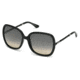 Tod's TO0083 Sunglasses - Shiny Black Frame Color, Gradient Smoke Lens Color
