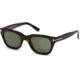 Tom Ford FT0237 Sunglasses - Dark Havana Frame Color, Green Lens Color
