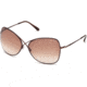 Tom Ford FT0250 Sunglasses - Shiny Dark Brown Frame Color, Gradient Brown Lens Color