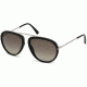 Tom Ford FT0452 Sunglasses - Shiny Black Frame Color, Gradient Roviex Lens Color