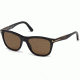 Tom Ford FT0500 Sunglasses - Shiny Black Frame Color, Brown Polarized Lens Color