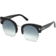 Tom Ford FT0552 Sunglasses - Shiny Black Frame Color, Gradient Blue Lens Color