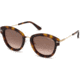 Tom Ford FT0574 Sunglasses - Dark Havana Frame Color, Brown Mirror Lens Color
