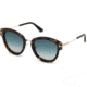 Tom Ford FT0574 Sunglasses - Dark Havana Frame Color, Gradient Green Lens Color