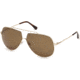 Tom Ford FT0586 Sunglasses - Shiny Rose Gold Frame Color, Brown Lens Color