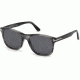 Tom Ford FT0595 Sunglasses - Grey Frame Color, Smoke Lens Color