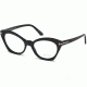 Tom Ford FT5456 Eyeglass Frames - Matte Black Frame Color, Matte Black Lens Color
