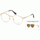 Tom Ford FT5476 Eyeglass Frames - Shiny Rose Gold Frame Color, Brown Lens Color