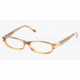 Tory Burch TY 2013 Eyeglasses Styles - Amber Frame w/Non-Rx 50 mm Diameter Lenses, 928-5014