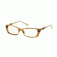 Tory Burch TY2054 Bifocal Prescription Eyeglasses 1421-50 - Medium Horn/ivory Frame