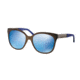 Tory Burch TY6045 Sunglasses 312155-55 - Matte Copper Frame, Dark Blue Flash Lenses